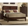 Bowery Hill Farmhouse Rubber Wood/Chip Board/Veneer Queen Panel Bed in Espresso