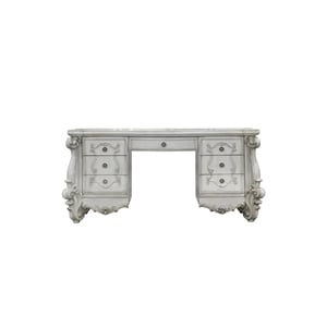 Bowery Hill Vanity Desk in Bone and White