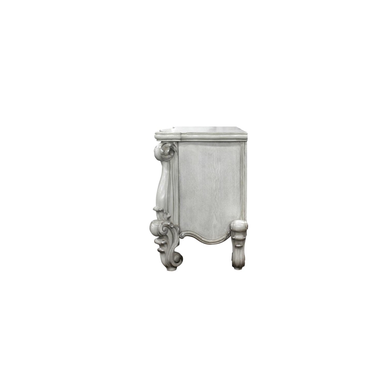 Bowery Hill Vanity Desk in Bone and White