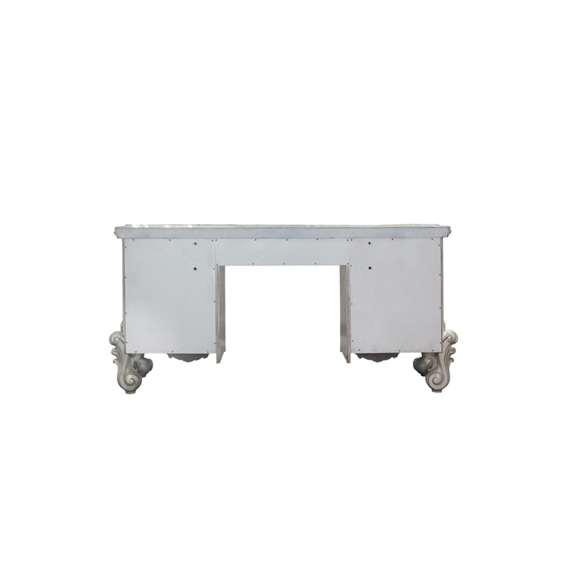 Bowery Hill Vanity Desk in Bone and White