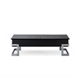 Bowery Hill Lift Top Coffee Table in Black and Chrome