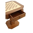 Bowery Hill 1-Drawer Wood Game Table in Cherry