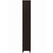 Bowery Hill 4 Shelf Contemporary Bookcase in Cappuccino