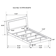 Bowery Hill California King LED Panel Bed in Glossy White Finish