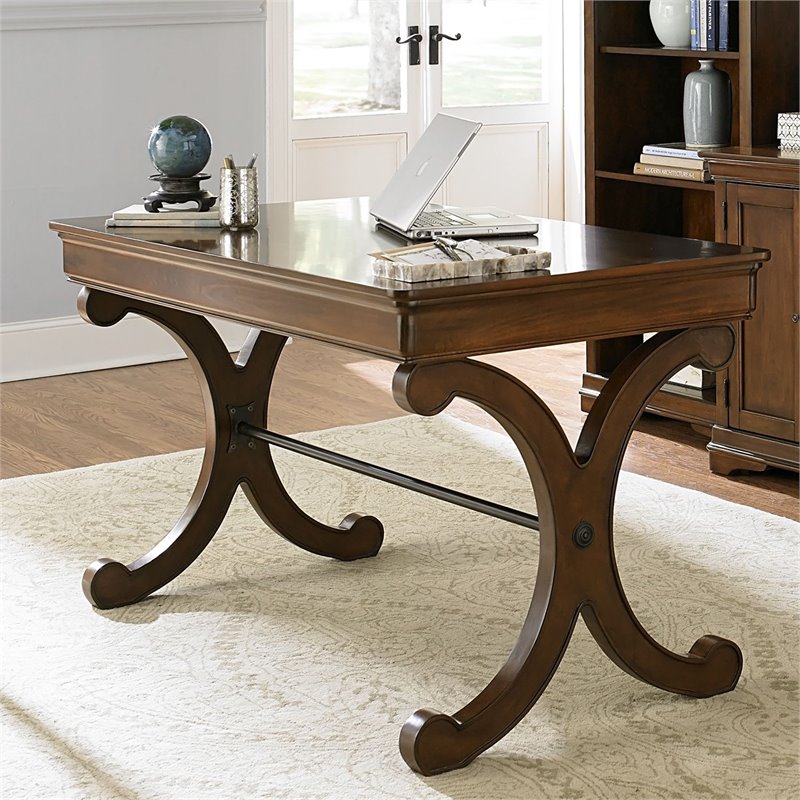 Bowery Hill Writing Desk in Rustic Cherry 680270342095 eBay
