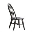 Bowery Hill Rubberwood Black Dining Arm Chair Rectangular 40.75