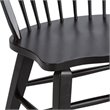 Bowery Hill Rubberwood Black Dining Arm Chair Rectangular 40.75