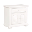 Bowery Hill Poplar Oyster White Nightstand Rectangular Fully Stained 29.5