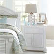 Bowery Hill Poplar Oyster White Nightstand Rectangular Fully Stained 29.5