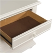 Bowery Hill Poplar Oyster White Nightstand Rectangular Fully Stained 29.5