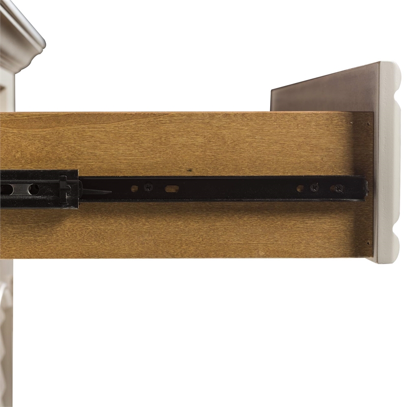 Bowery Hill 2 Door 1 Drawer Nightstand in White