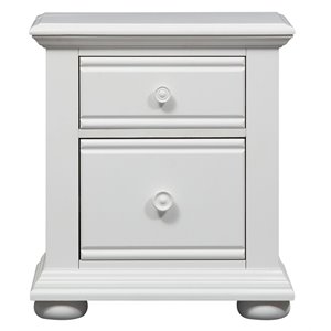 bowery hill 2 drawer nightstand in oyster white