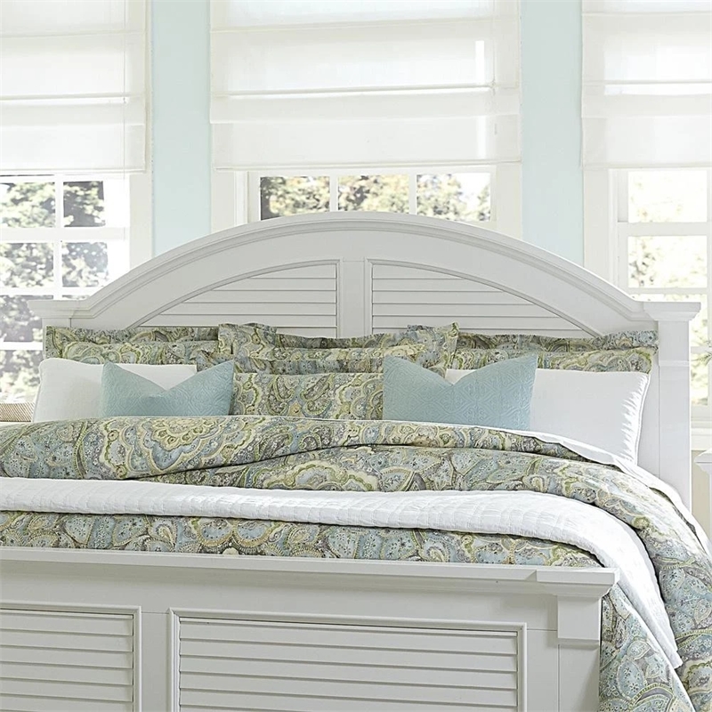 Bowery Hill King Panel Headboard in Oyster White