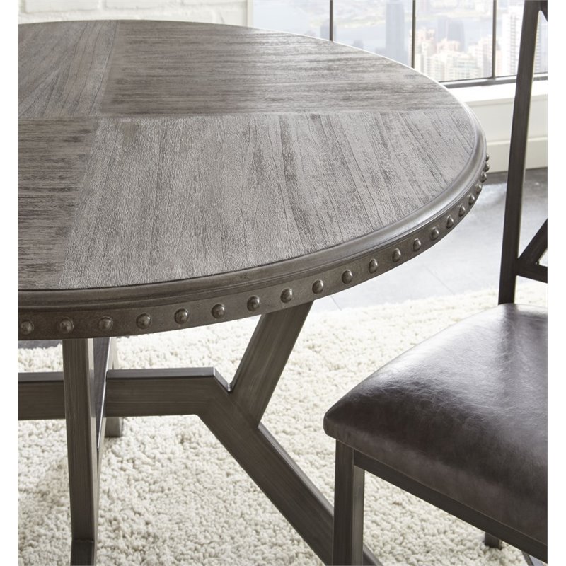 distressed grey dining table