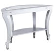 Bowery Hill Glam Demilune Mirrored Console Table