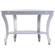 Bowery Hill Glam Demilune Mirrored Console Table