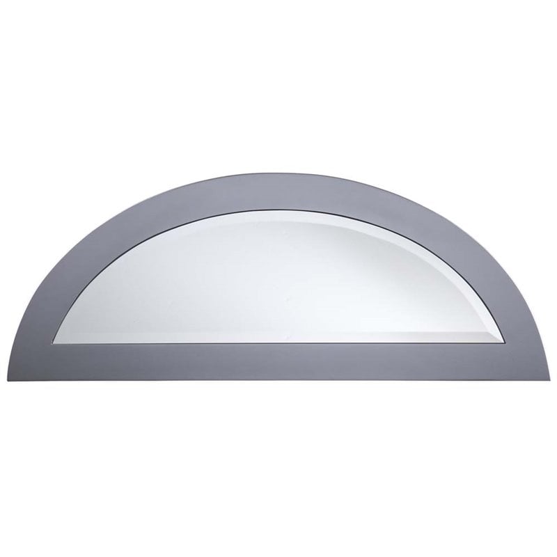 Bowery Hill Glam Demilune Mirrored Console Table