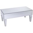 Bowery Hill Contemporary Mirrored Storage Coffee Table