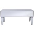 Bowery Hill Contemporary Mirrored Storage Coffee Table
