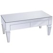 Bowery Hill Contemporary Mirrored Storage Coffee Table