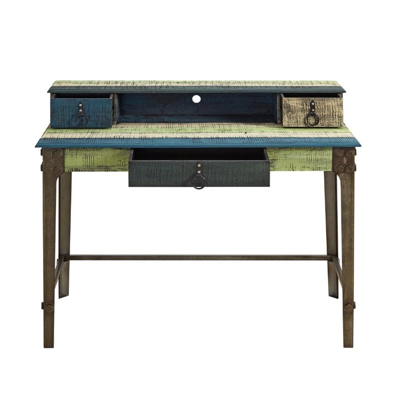 colorful writing desk