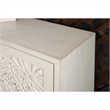 Bowery Hill 1-Door Transitional Wood Storage Accent Cabinet in Smokey Off White