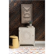 Bowery Hill 1-Door Transitional Wood Storage Accent Cabinet in Smokey Off White