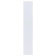 Bowery Hill Engineered Wood Asymmetrical 8-Shelves Bookcase in White