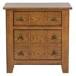 Bowery Hill Hardwood Oak Nightstand Rectangular 27