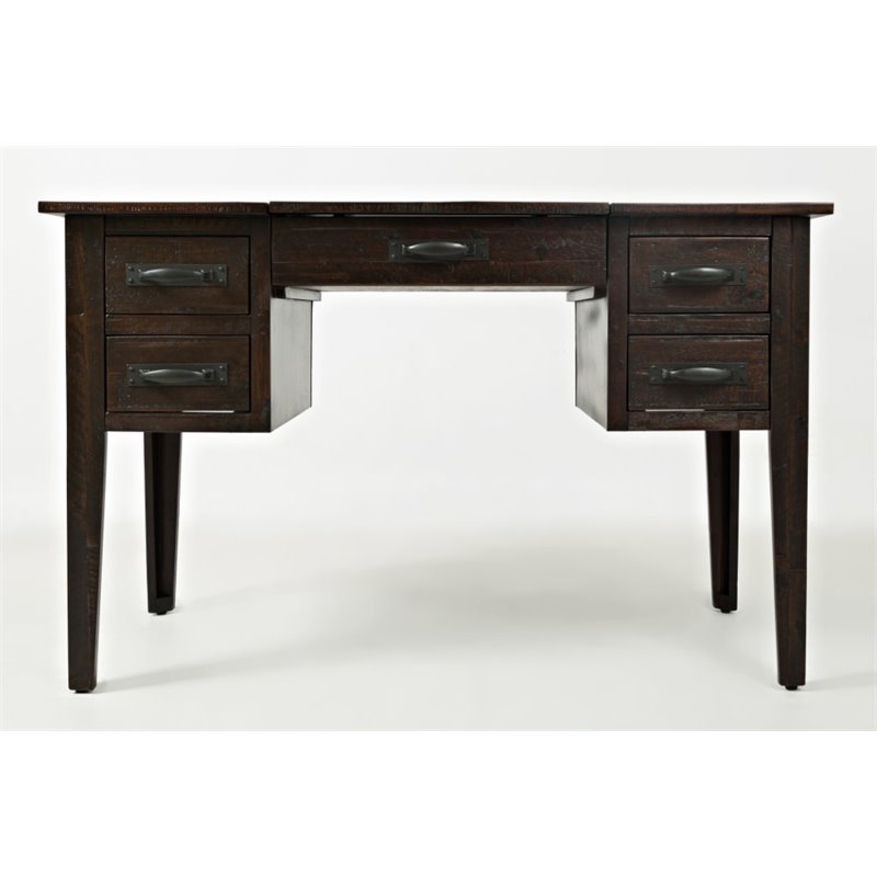 Bowery Hill Flip Top Computer Desk In Deep Chocolate Bh 1633530