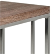 Bowery Hill Transitional Metal/Wood Chairside End Table in Brown