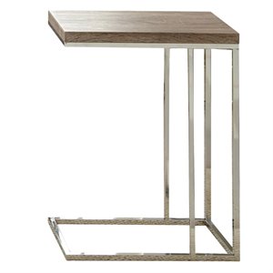 bowery hill chairside end table in brown