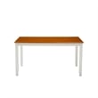 Bowery Hill Dining Table in White/Honey Oak