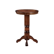 Bowery Hill Traditional Wood Pub Table with Claw and Ball Feet in Brandy Brown