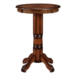 Bowery Hill Traditional Wood Pub Table with Claw and Ball Feet in Brandy Brown