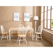 Bowery Hill Farmhouse 5 Piece in White and Natural