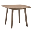 Bowery Hill Farmhouse Wood Dining Table in Barnwood Wire-Brush Brown
