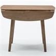 Bowery Hill Farmhouse Wood Dining Table in Barnwood Wire-Brush Brown