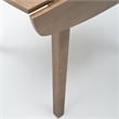 Bowery Hill Farmhouse Wood Dining Table in Barnwood Wire-Brush Brown