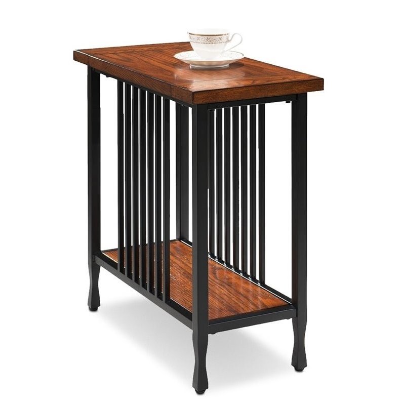 Bowery Hill Narrow End Table in Burnished Oak Cymax Business