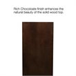 Bowery Hill Chairside-Recliner Wood End Table in a Chocolate Oak Finish