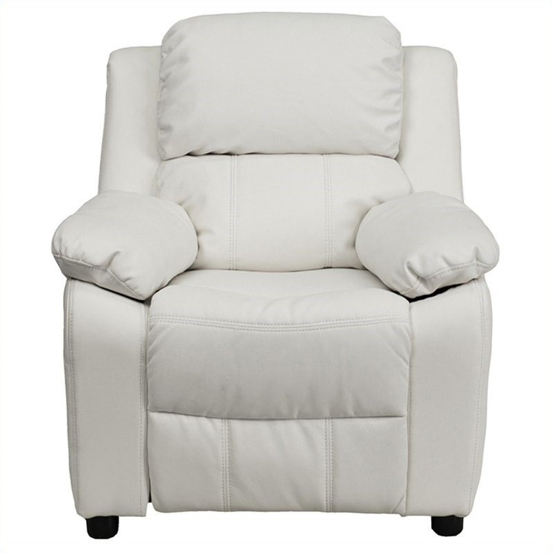 Bowery Hill Kids Recliner in White
