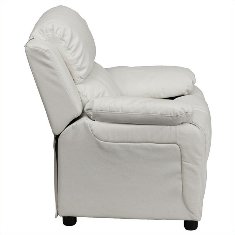 Bowery Hill Kids Recliner in White