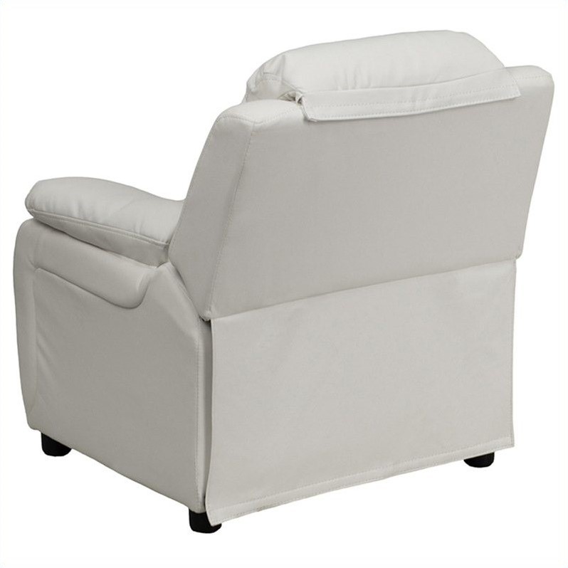 Bowery Hill Kids Recliner in White
