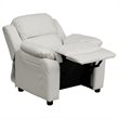 Bowery Hill Kids Recliner in White