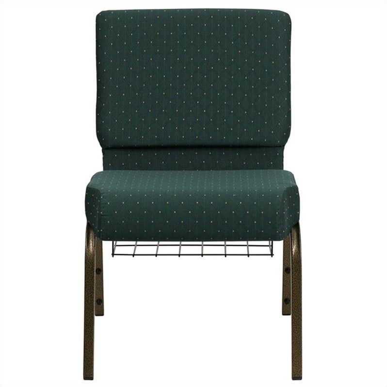 Bowery Hill Church Stacking Guest Chair in Hunter Green