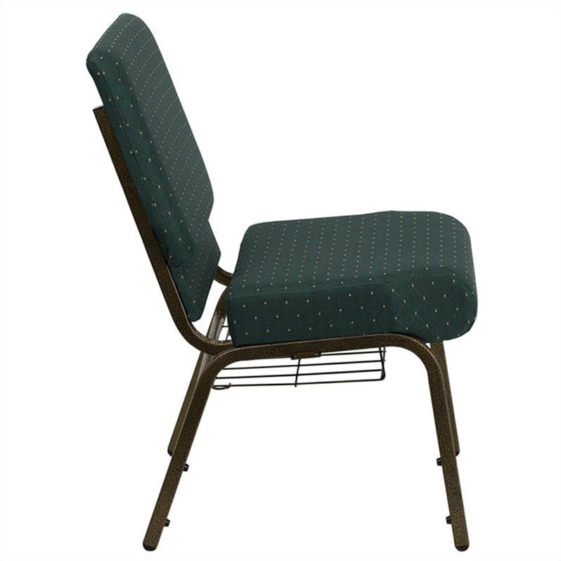 Bowery Hill Church Stacking Guest Chair in Hunter Green