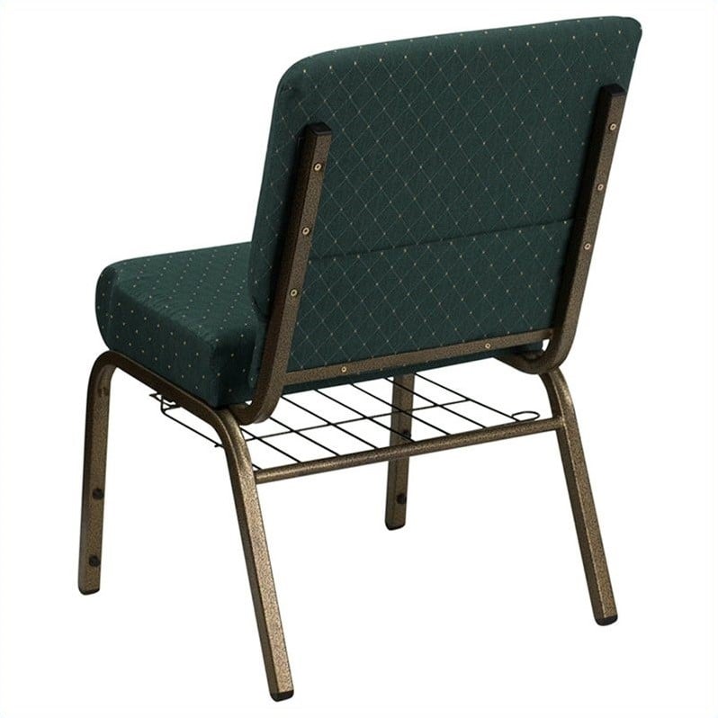 Bowery Hill Church Stacking Guest Chair in Hunter Green
