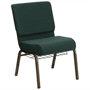 Bowery Hill Church Stacking Guest Chair in Hunter Green