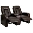 Bowery Hill 2 Seat Home Theater Recliner in Brown